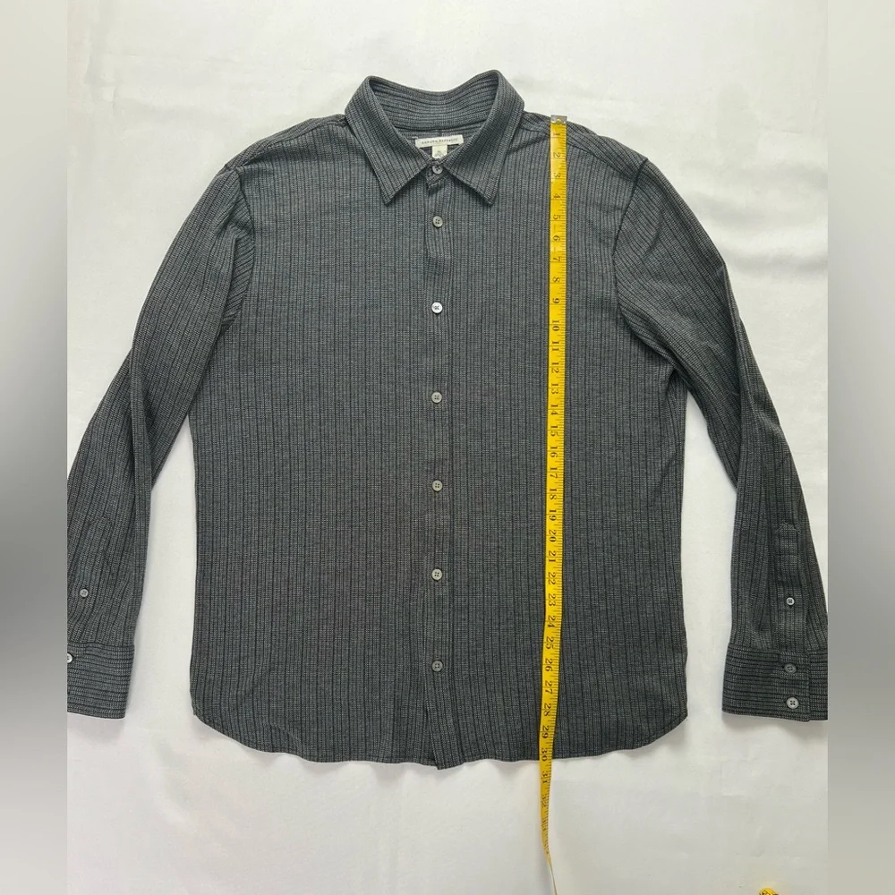 Banana Republic Cotton Textured Weave Pattern Long Sleeve Button Down
